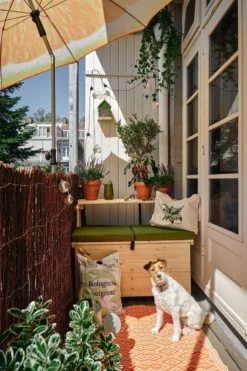 Balkonset 3in1: Bank | Tafel | Opbergruimte. Hout, Medium 95cm. -Tuinmeubelseries Winkel 799x1200 7