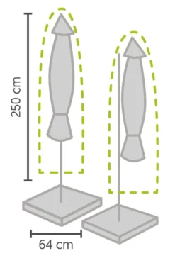 Weersbestendige Parasolhoes - Max. 4 X 4 M - Grijs / Antraciet - Zweefparasol 7 Weersbestendige Parasolhoes - Max. 4 X 4 M - Grijs / Antraciet - Zweefparasol -Tuinmeubelseries Winkel 800x1200 4