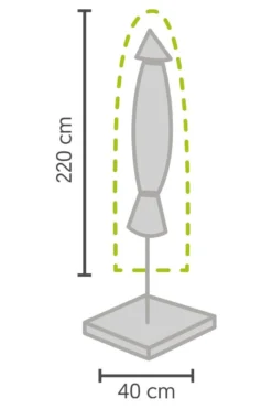 Weersbestendige Parasolhoes - Rond & Vierkant - Max. 3 X 3 M - Grijs / Antraciet - Stokparasol 3 Weersbestendige Parasolhoes - Rond & Vierkant - Max. 3 X 3 M - Grijs / Antraciet - Stokparasol -Tuinmeubelseries Winkel 800x1200 5
