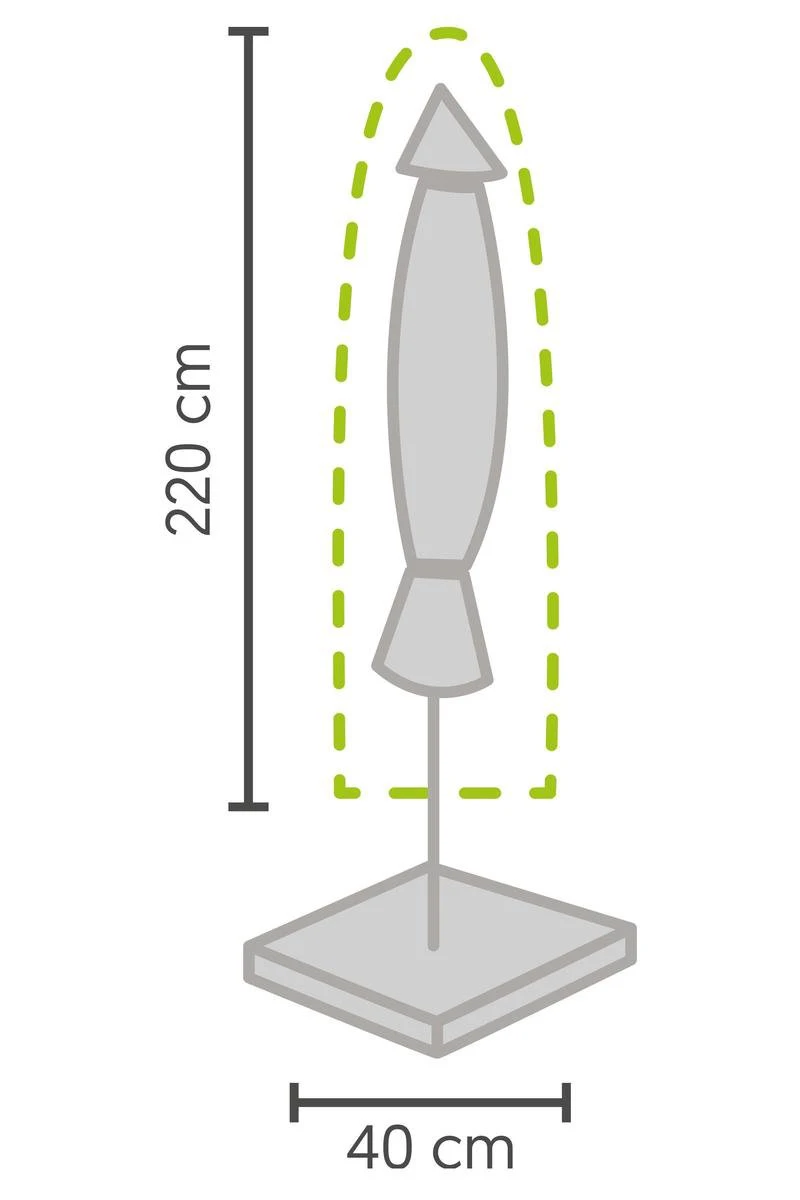 Weersbestendige Parasolhoes - Rond & Vierkant - Max. 3 x 3 m - Grijs / Antraciet - Stokparasol Weersbestendige Parasolhoes - Rond & Vierkant - Max. 3 X 3 M - Grijs / Antraciet - Stokparasol -Tuinmeubelseries Winkel 800x1200 5