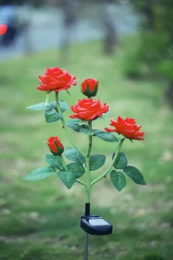 Merkloos 2 Stuks - Solar LED Rozen Tuinverlichting - IP65 Waterproof - Voor Buiten - Koraal Ontwerp - Decoratief Tuin Verlichting - Kunstbloemen Op Zonne- Energie - Tuinverlichting Op Zon Energie - Zonne Prikspot - Solar Tuindecor - Blauw -Tuinmeubelseries Winkel 800x1200 74