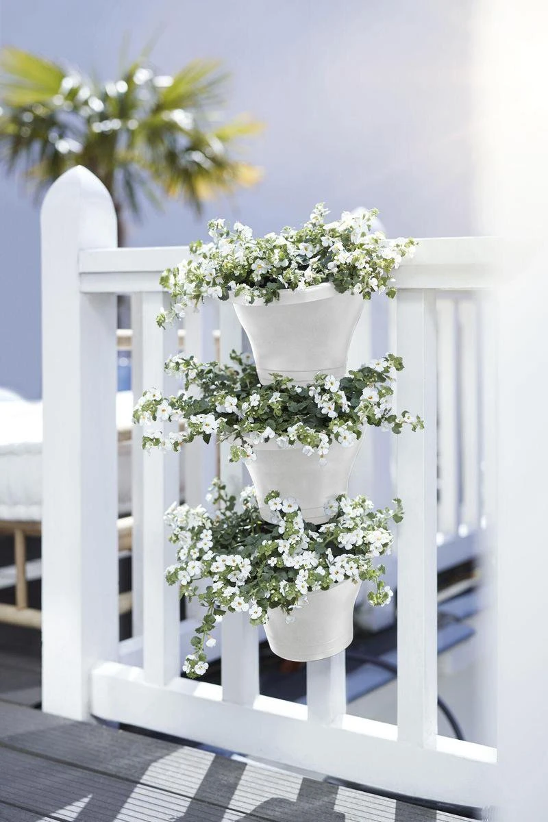 Elho Corsica Vertical Forest 24 - Bloempot voor Balkonbuiten - Ø 26.7 x H 29.7 cm - Wit/Wit Elho Corsica Vertical Forest 24 - Bloempot Voor Balkonbuiten - Ø 26.7 X H 29.7 Cm - Wit/Wit -Tuinmeubelseries Winkel 800x1200 82