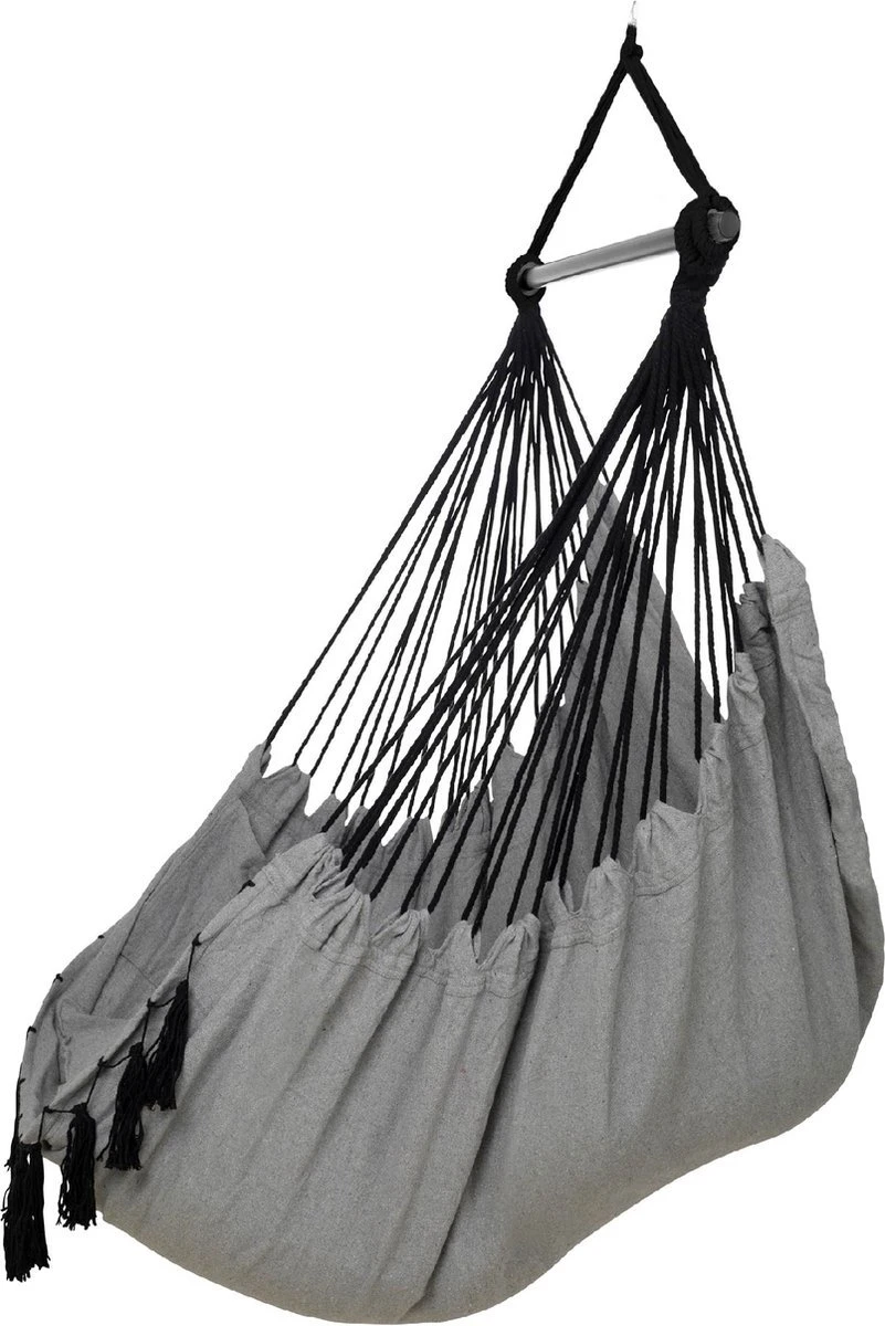 Vita5 XXL Hangstoel | Binnen&Buiten Hangnest | Incl. 2 Kussens en Boekenvak | Volwassenen&Kinderen | Hangmatstoel tot 225kg | Grijs Vita5 XXL Hangstoel | Binnen&Buiten Hangnest | Incl. 2 Kussens En Boekenvak | Volwassenen&Kinderen | Hangmatstoel Tot 225kg | Grijs -Tuinmeubelseries Winkel 801x1200 1