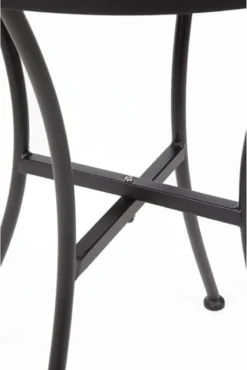 Bolero Ronde Stalen Bistro Tafel Zwart 60cm -Tuinmeubelseries Winkel 802x1200