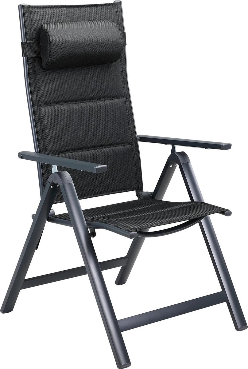 Casaria Tuinstoel Aluminium - 2 stuks Inklapbaar - Antraciet Casaria Tuinstoel Aluminium - 2 Stuks Inklapbaar - Antraciet -Tuinmeubelseries Winkel