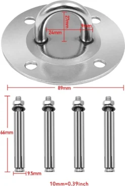 IBright Hangstoel Bevestigingsset - Schommelstoel Ophangsysteem - RVS - Bokszak - Plafondhaak - Plafond Ophanghaak -Tuinmeubelseries Winkel 810x1200