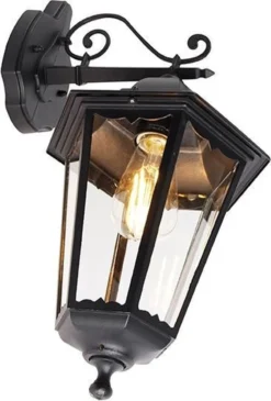 QAZQA New_orleans - Klassieke Wandlamp Voor Buiten - 1 Lichts - D 26.8 Cm - Zwart - Buitenverlichting 7 QAZQA New_orleans - Klassieke Wandlamp Voor Buiten - 1 Lichts - D 26.8 Cm - Zwart - Buitenverlichting -Tuinmeubelseries Winkel 811x1200 1