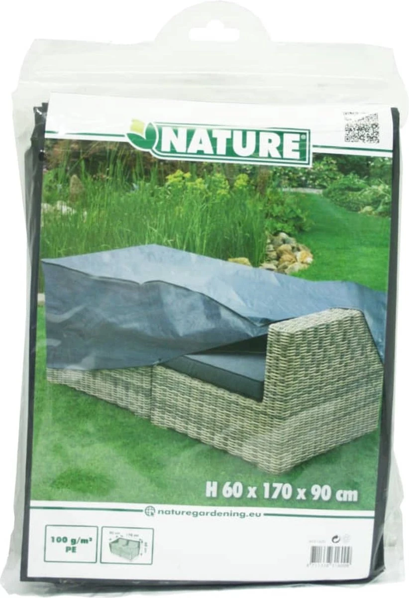 Nature - Tuinmeubelhoes - Beschermhoes voor loungebank - 2-zits - H60 x 170 x 90cm Nature - Tuinmeubelhoes - Beschermhoes Voor Loungebank - 2-zits - H60 X 170 X 90cm -Tuinmeubelseries Winkel