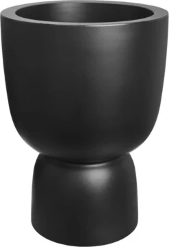 Elho Pure Coupe 41 - Bloempot Voor Binnen & Buiten - Ø 41.3 X H 57.9 Cm - Zwart/Zwart -Tuinmeubelseries Winkel 823x1200 2
