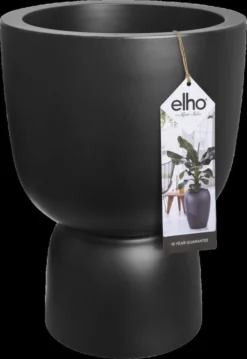 Elho Pure Coupe 41 - Bloempot Voor Binnen & Buiten - Ø 41.3 X H 57.9 Cm - Zwart/Zwart -Tuinmeubelseries Winkel 825x1200 4