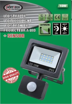 Hofftech LED Straler - Bouwlamp SMD Met Sensor - 10 Watt - IP65 -Tuinmeubelseries Winkel 835x1200 2