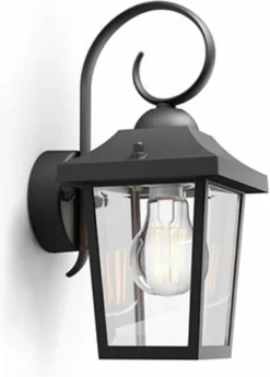 Philips Buzzard Buitenwandlamp - Zwart -Tuinmeubelseries Winkel 858x1200