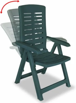 VidaXL 5-delige Tuinset Kunststof Groen -Tuinmeubelseries Winkel 882x1200