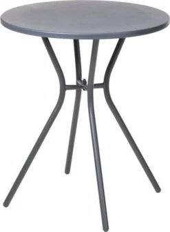 Relaxwonen - Bijzettafel - Tafel - Tuin Tafel - Antraciet - Rond