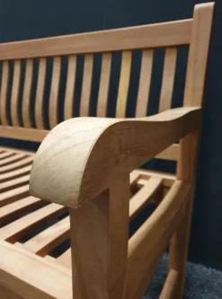 Merkloos TIERRA | Tuinbank Van Teak Comfort Plus + | 150 Cm - 3-Persoons / 3-Zits | Naturel / Original | BONANY Luxe | Geschuurd & Olie Op Waterbasis | Klassiek & Traditioneel | Stevig | Tuinzetel | Bank Voor Tuin -Tuinmeubelseries Winkel 890x1200