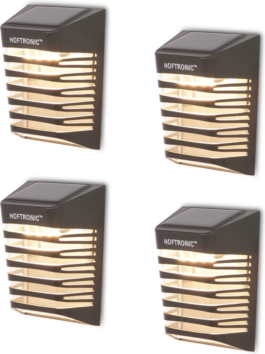 4x HOFTRONIC Dono - Solar wandlamp buiten - IP65 Waterdicht - Wintersolar Technologie Monokristal Zonnepaneel - 3000K Warm Wit (sfeervol) - Solar tuinverlichting zonne energie 4x HOFTRONIC Dono - Solar Wandlamp Buiten - IP65 Waterdicht - Wintersolar Technologie Monokristal Zonnepaneel - 3000K Warm Wit (sfeervol) - Solar Tuinverlichting Zonne Energie -Tuinmeubelseries Winkel 897x1200 4