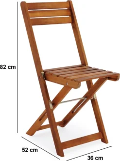 Merkloos Balkonset 3-delig - Acacia Hout -Tuinmeubelseries Winkel 899x1200 13