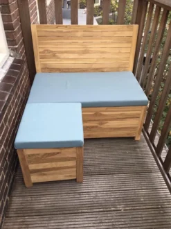 Kleine Teakhouten Tuinbank Met Opbergruimte - 100 X 60 X 90 Cm - Duurzaam Teakhout - Blijft Strak En Mooi - Sterke Constructie Om Lang Mee Te Gaan -Tuinmeubelseries Winkel 899x1200 3