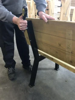 MaximaVida Set Industriële Bankpoten New York- Zwart Gecoat - Maak Zelf Je Bank -Tuinmeubelseries Winkel 900x1200 11