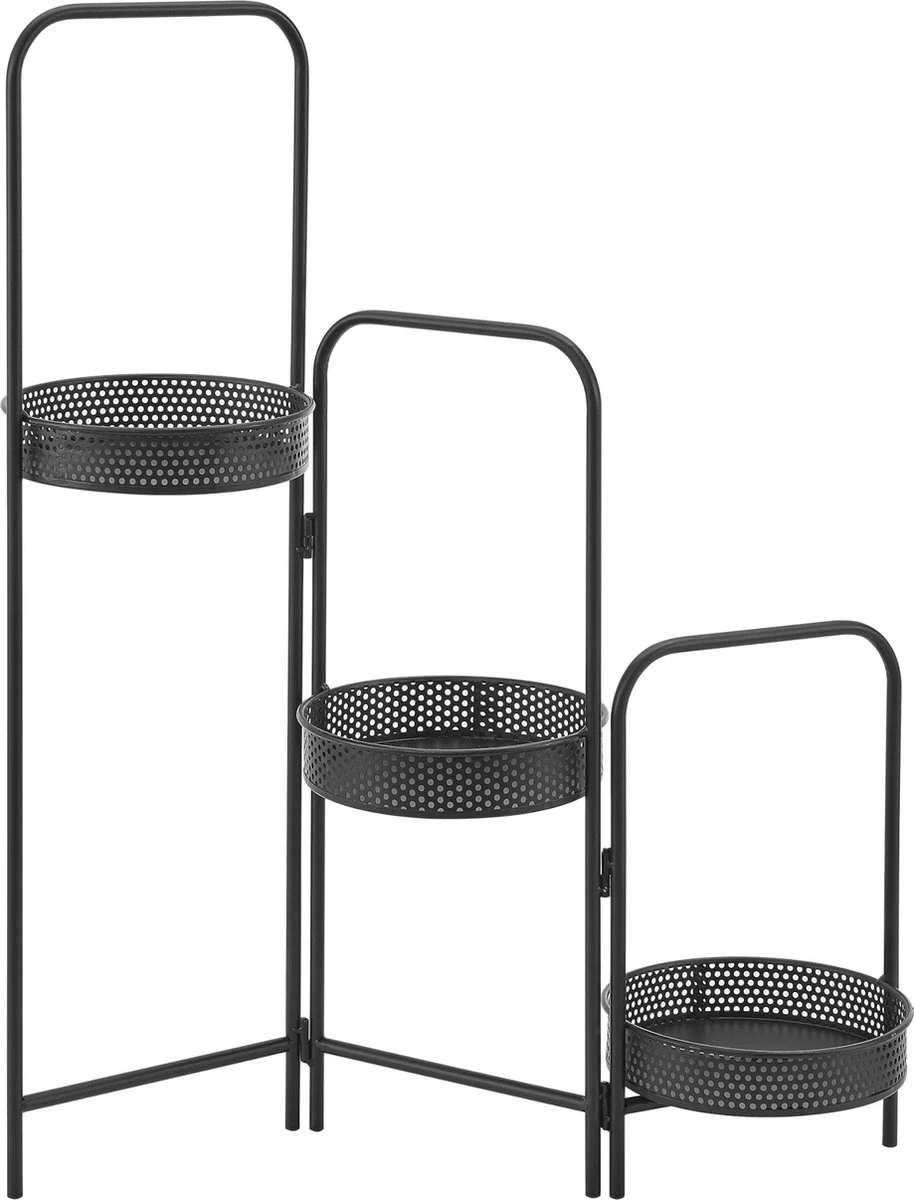 Plantenstandaard Vrasene metaal 75x68x20 cm zwart Plantenstandaard Vrasene Metaal 75x68x20 Cm Zwart -Tuinmeubelseries Winkel 914x1200 2