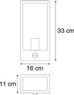 QAZQA Rotterdam - Moderne Wandlamp Met Bewegingsmelder | Bewegingssensor | Sensor Voor Buiten - 1 Lichts - D 110 Mm - Zwart - Buitenverlichting -Tuinmeubelseries Winkel 939x1200 1
