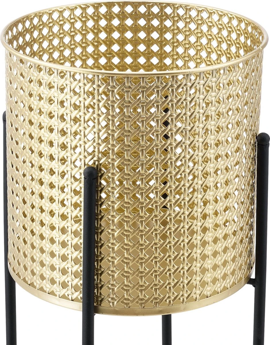 Bloempot op standaard Mol set van 2 zwart en goud Bloempot Op Standaard Mol Set Van 2 Zwart En Goud -Tuinmeubelseries Winkel 941x1200 1