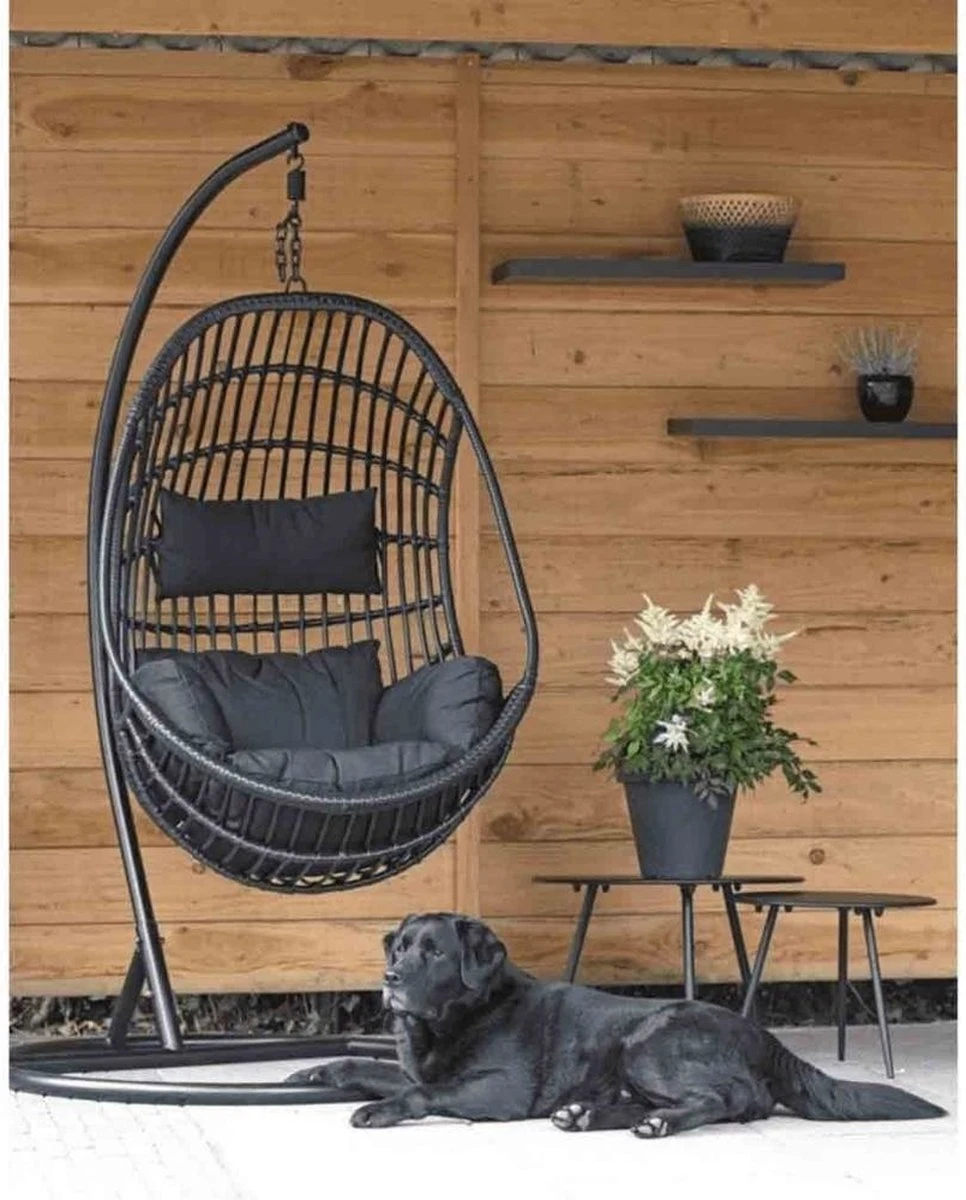 Hangstoel sturdy frame zwart Hangstoel Sturdy Frame Zwart -Tuinmeubelseries Winkel 966x1200 1