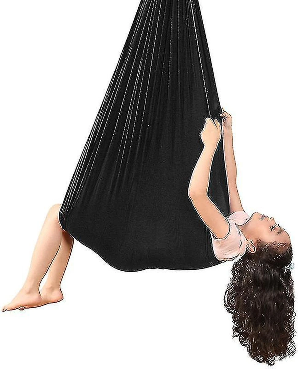 Schommelstoel - Hangmat - Schommel - Kalmerend - Luchtdoorlatend - Kinderen - Zwart Merkloos Schommelstoel - Hangmat - Schommel - Kalmerend - Luchtdoorlatend - Kinderen - Zwart -Tuinmeubelseries Winkel