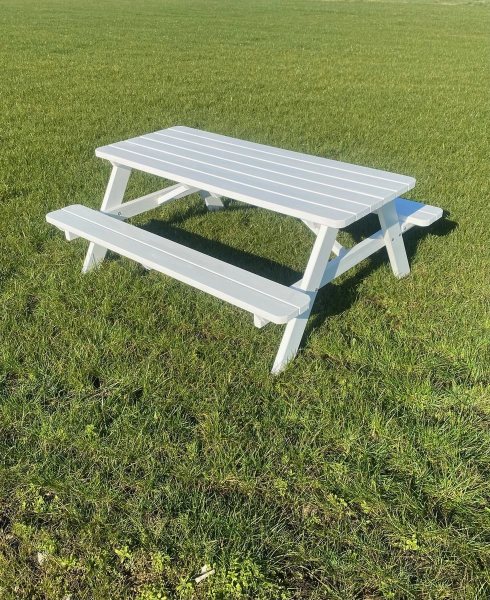 Goedkopepicknicktafels.nl | Witte XL Picknicktafel | Tuintafel 6 persoons | Wit Gespoten Gedroogd Grenen Hout! Goedkopepicknicktafels.nl | Witte XL Picknicktafel | Tuintafel 6 Persoons | Wit Gespoten Gedroogd Grenen Hout! -Tuinmeubelseries Winkel