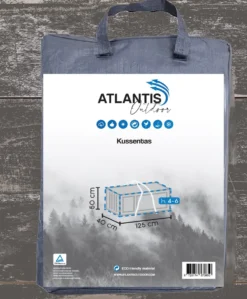 Opbergtas Voor Tuinmeubelkussens - 125 X 40 X 50 Cm (4 – 6 Lounge- Tuinkussens) - Grijs / Antraciet -Tuinmeubelseries Winkel 992x1200 5