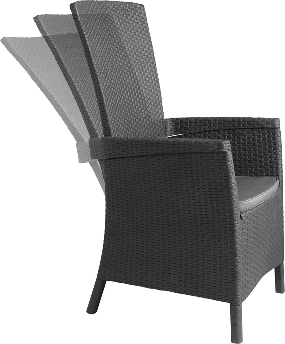 Allibert Vermont Verstelbare Tuinstoel - 64x68x107cm - Grafiet Allibert Vermont Verstelbare Tuinstoel - 64x68x107cm - Grafiet -Tuinmeubelseries Winkel 992x1200 8