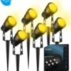 TIGIOO LED Tuinspot Buitenverlichting - 6 Tuinlampen - Tuinverlichting - Waterdicht (6 PACK)