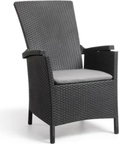 Allibert Vermont Verstelbare Tuinstoel - 64x68x107cm - Grafiet 15 Allibert Vermont Verstelbare Tuinstoel - 64x68x107cm - Grafiet -Tuinmeubelseries Winkel 998x1200